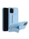 Generic Shockproof PC TPU Protective Case With Wristband Holder For Apple iPhone 12 Mini 5.4inch Light Blue