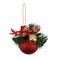 Christmas Magic Christmas Ball with Decoration- 11 cm Diameter- Red