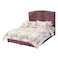In House Oslo Velvet Bed Frame - Single - 200x90 cm - Dark Pink