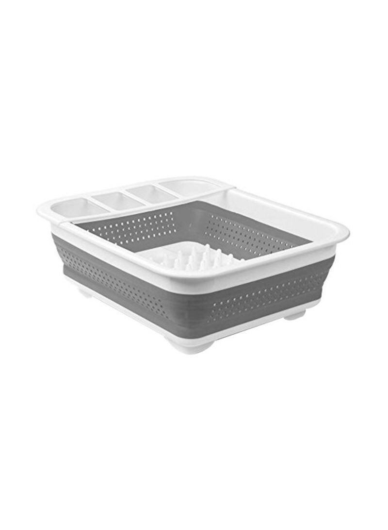 Buy Madesmart Multi Function Drying Dish Rack White/Grey 14.63X12.63X2 ...