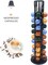 Lushh Stainless Steel Coffee Capsule Holder, 360 Degree Rotating Coffee Pod Holder Tower Rack Stand for 40 Nespresso Coffee Capsules, Black