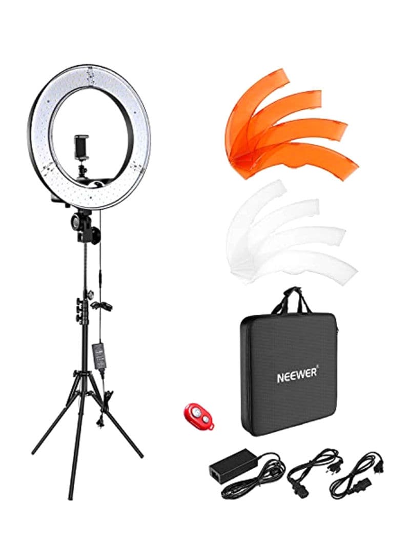 نيوير Neewer Dimmable Led Ring Light Kit 18 inch