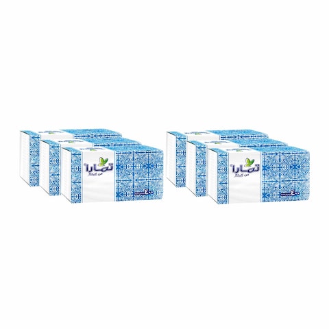 Tamra Facial Tissues - 400 Tissue Pack of 6