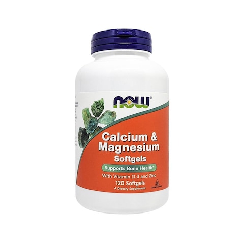 Now Foods Calcium &amp; Magnesium 120 Softgels