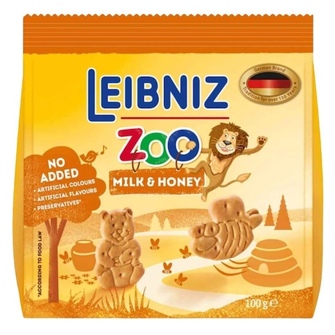 Buy Bahlsen Leibniz Zoo Bears And Bees Milk And Honey Biscuit 100g in Kuwait