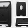 Spigen Rugged Armor (MagFit) Magnetic Wallet Card Holder 2-Cards designed for MagSafe Compatible with iPhone 15 iPhone 14 iPhone 13 and iPhone 12 Models - Matte Black