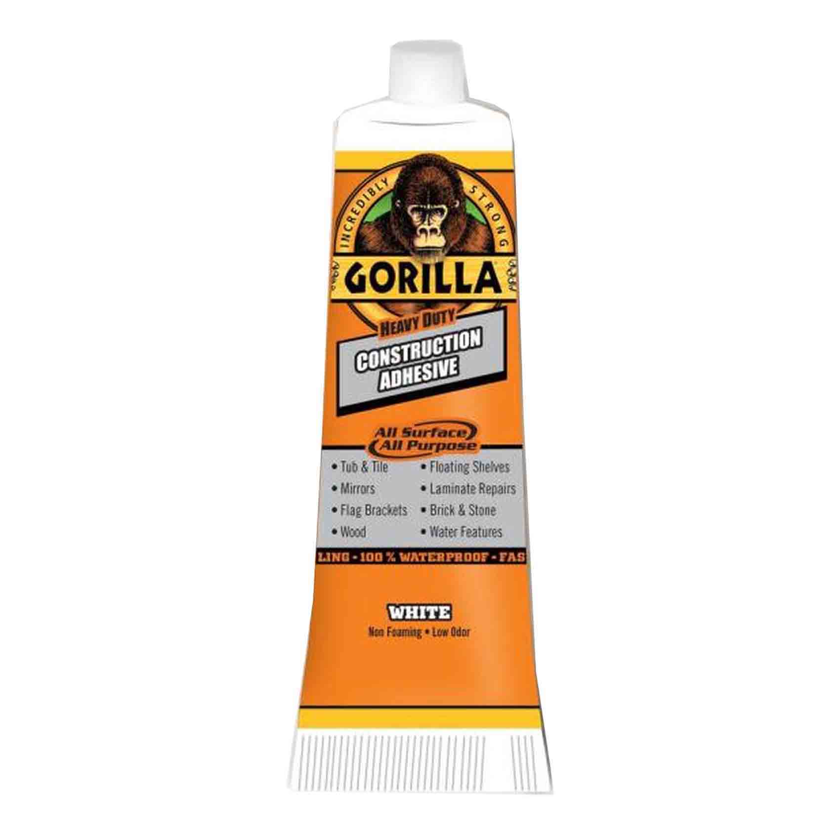 Gorilla Heavy Duty Construction Adhesive Tube White 70g