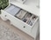 Organiser, plastic/white10x20x5 cm
