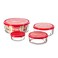 Bormioli Rocco Gelo Glass Storage Bowls - Set of 4