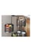 4 Tier Round Metal Kitchen Storage Rack Shelf with Wheel, Black