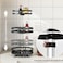 Jjone 3-Tier Spice Rack, Steel Spice Rack Organizer, Rotatable Kitchen Countertop Shelf Organizer Rack Stand (A-3Layer)