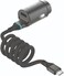 Green Lion Car Charger 45W PD, 1.2M Tough &amp; Durable Type-C Cable, Fast Charging, Innovative Design, Charging Protection, Overheat Protection, Lightweight (Black)