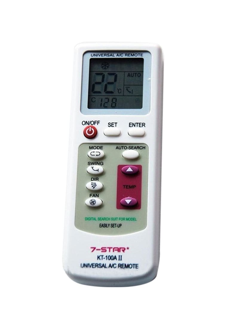 Buy Generic Compact Universal Ac Remote White Online | Carrefour UAE