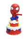 Generic Universal Wheel Spiderman Rotate Cake Toy With Lights