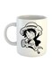 Giftex Lufy Printed Coffee Mug White/Black 11.5X10.5X10.5cm
