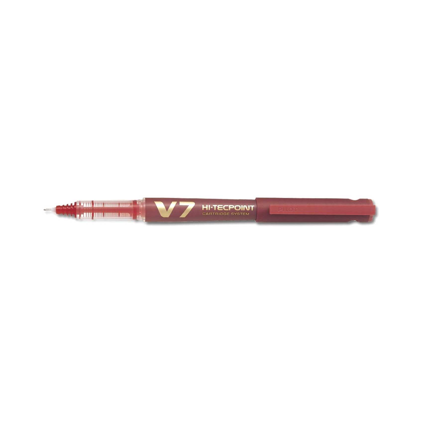 Pilot V7 Hi-Tec Point Ball Pen Red