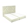 In House Janwa Velvet Bed Frame - King - 200x180 cm - Ivory