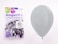 Sempertex 50 pcs, 5" Round Balloons,  481 Stain Silver, Latex Balloons