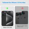 MONOCARBON Real Carbon Fiber case for iPhone 15 Pro MAX cover [MagSafe Compatible] Military Grade - Matte Black
