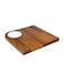 BILLI Wooden Serving Board with 1pc Ceramic Dip Bowl, Wooden Steak Plate Food Platter