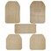 Generic High Quality Car Floor Mat, Cotton With Rubber Material 5 Pcs Set - Biege