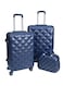 Morano 4-Pieces Luggage Trolley Bags Set (Dark Blue)