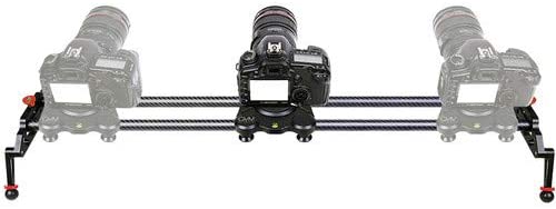 GVM GT-Q80 Carbon Fiber Camera Slider (33&quot;), Horizontal/Vertical Tripod Mounting, Padded Camera Platform