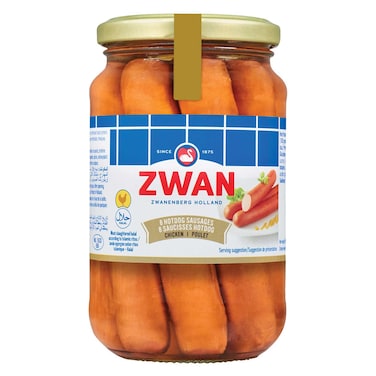Zwan Chicken Hot Dogs In Jars 180GR