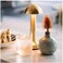 Sensor Touch USB Rechargebale Portable LED Table Lamp 3 Light Bringtness For Home Office Bar Club D&eacute;cor Gold Color