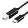 DKURVE&trade; USB C to USB B Printer Cable - 3 ft / 1m - USB C Printer Cable - USB C to USB B Cable - USB Type C to Type B