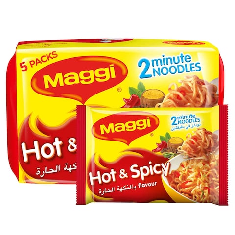 Nestle Maggi Hot And Spicy Noodles 78g Pack of 5