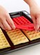 Generic Waffle Design Mould Red 2X18X28Centimeter