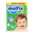 Buy Molfix Baby Diapers Maxi Size 4 Mega Pack - 80 Diapers in Egypt