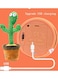Xiuwoo Cute Electric Dancing Cactus Plant Stuffed Toy Magical Music And Light