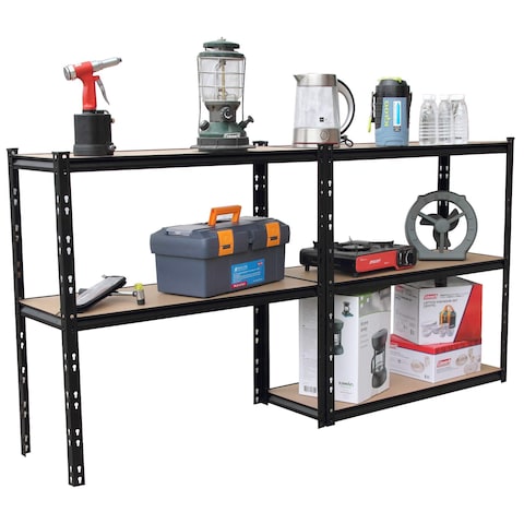 MyChoice 4-Tier Storage Shelf Black 86x36x183cm