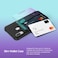 VRS Design Samsung Galaxy A30 Damda Glide Shield Semi Automatic Card Wallet cover/case - Solid Green Purple