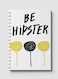 Lowha Spiral Notebook With 60 Sheets And Hard Paper Covers With Be Hipster &amp; Lollipops Design, For Jotting Notes And Reminders, For Work, University, School