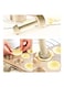 Generic Wooden Egg Tart Tamper Pastry Pusher Beige