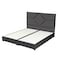 In House Cordoba Velvet Bed Frame - Queen - 200x140 cm - Dark Gray