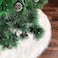 Generic White Fuax Fur Rugs Carpets Soft Artificial Sheepskin Faux Fleece Chair Cover Seat Pad Soft Fluffy Shaggy Area Rugs For Living Room Sheepskin Style Rug (White, 45 X 45cm)