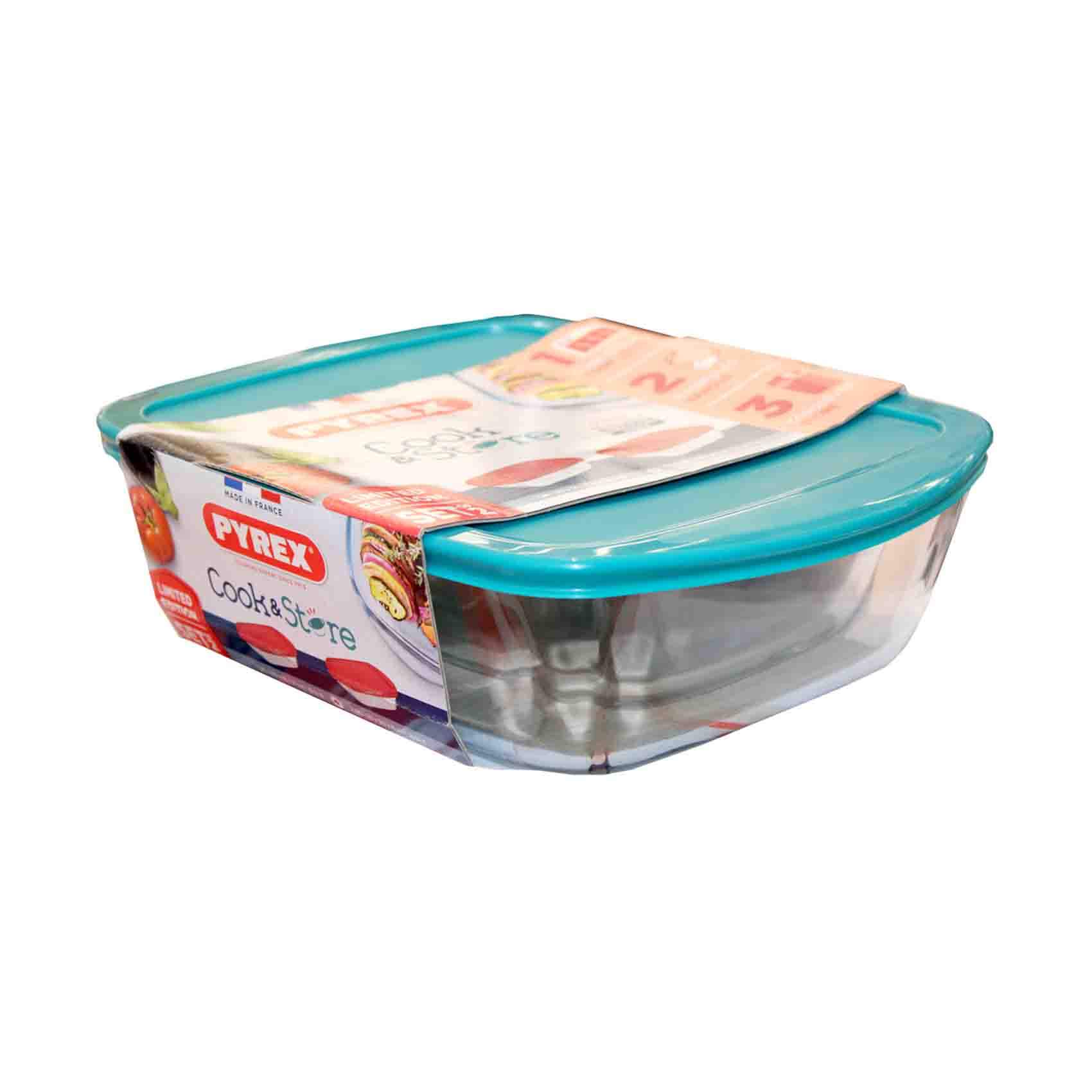 Pyrex Food Container Cook &amp; Store Set 3 PCS 0.4/1.2/2.5l