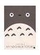 Metal Plate Of Tototro Poster Grey/Pink