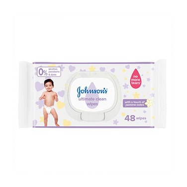 Johnson And Johnson Jumbo Wipes Ultimate Clean 48Sheets