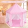 Portable Kids Toy Tipi Tent Girl Castle Play House