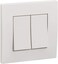 Schneider Electric Vivace 2 Gang 1 Way Switch - Double Switch White