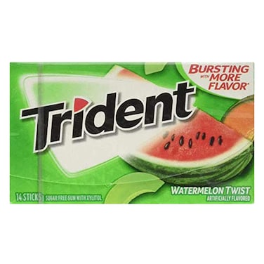 Trident Watermelon Twist Sugar Free Chewing Gum 14 Sticks 35g