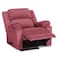 In House Velvet Rocking &amp; Rotating Recliner Chair - Dark Pink - AB02