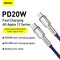 Baseus USB-C to Lightning Fast Charging Data Transfer Cable Type-C PD 20W Cafule Series Fast Power Delivery 1m Purple