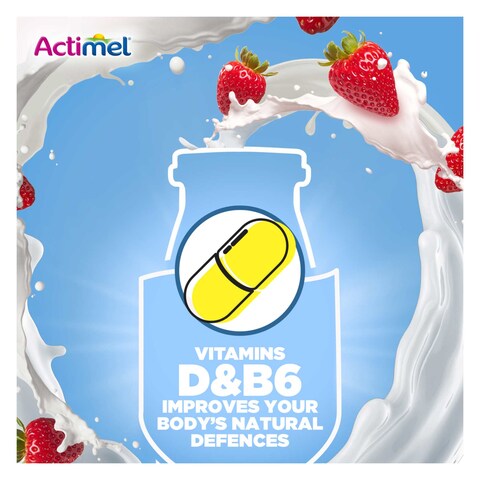 Actimel Strawberry Dairy Drink Yoghurt 93ml
