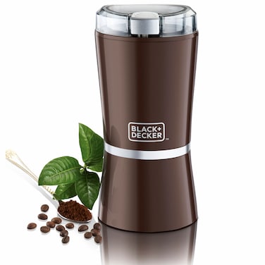 Black &amp; Decker Coffee Grinder CBM4-B5, 150 W, 60 g, Brown, Stainless Steel, Enhanced Safety